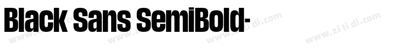 Black Sans SemiBold字体转换 Black Sans SemiBold字体转换